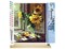 Figured'Art Paint by Numbers for Adults Sunflowers and apple in front of the window 16"x20" - Craft Art Painting Rolled Canvas with DIY wooden frame
